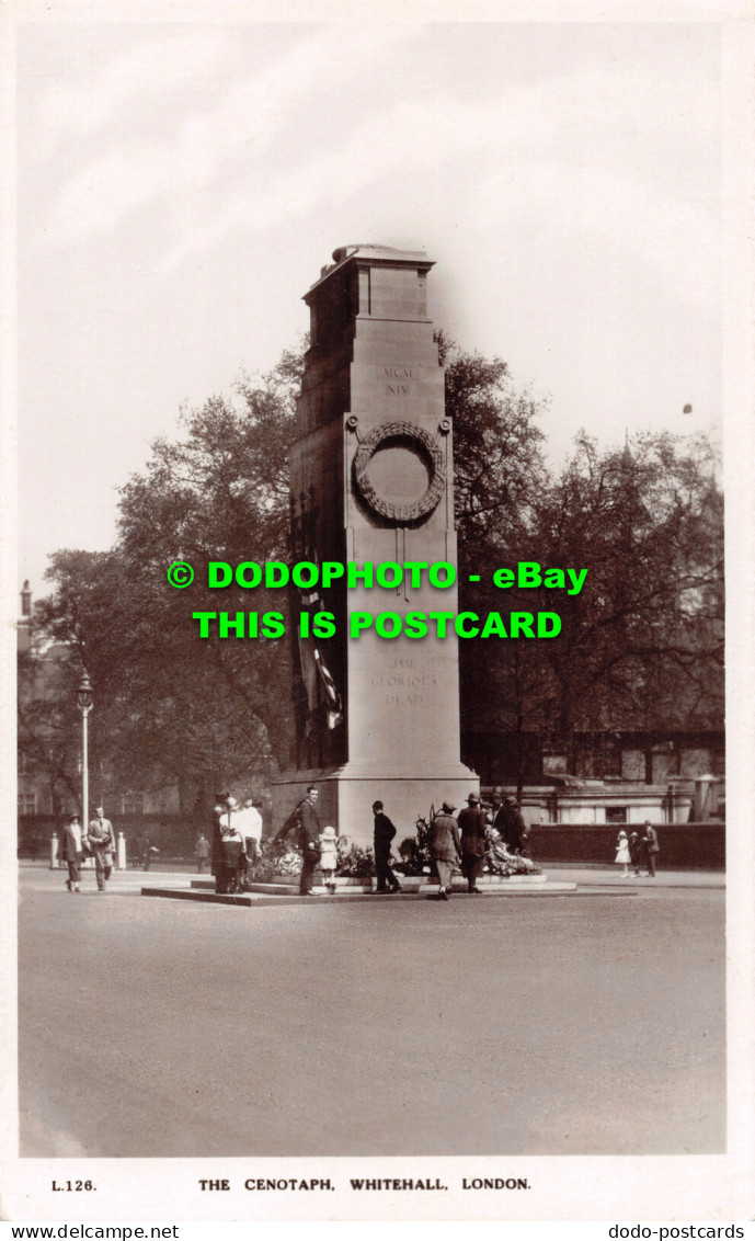 R495482 London. Whitehall. The Cenotaph. A. T. Ltd. RP - Autres & Non Classés