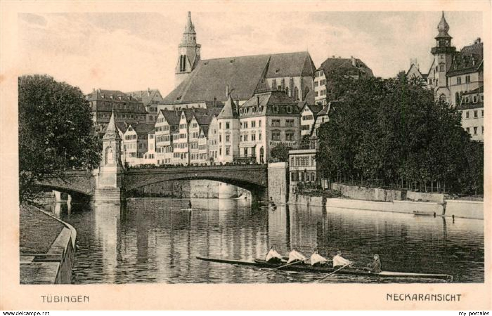 73899310 Tuebingen Neckaransicht Kirche Tuebingen - Tübingen