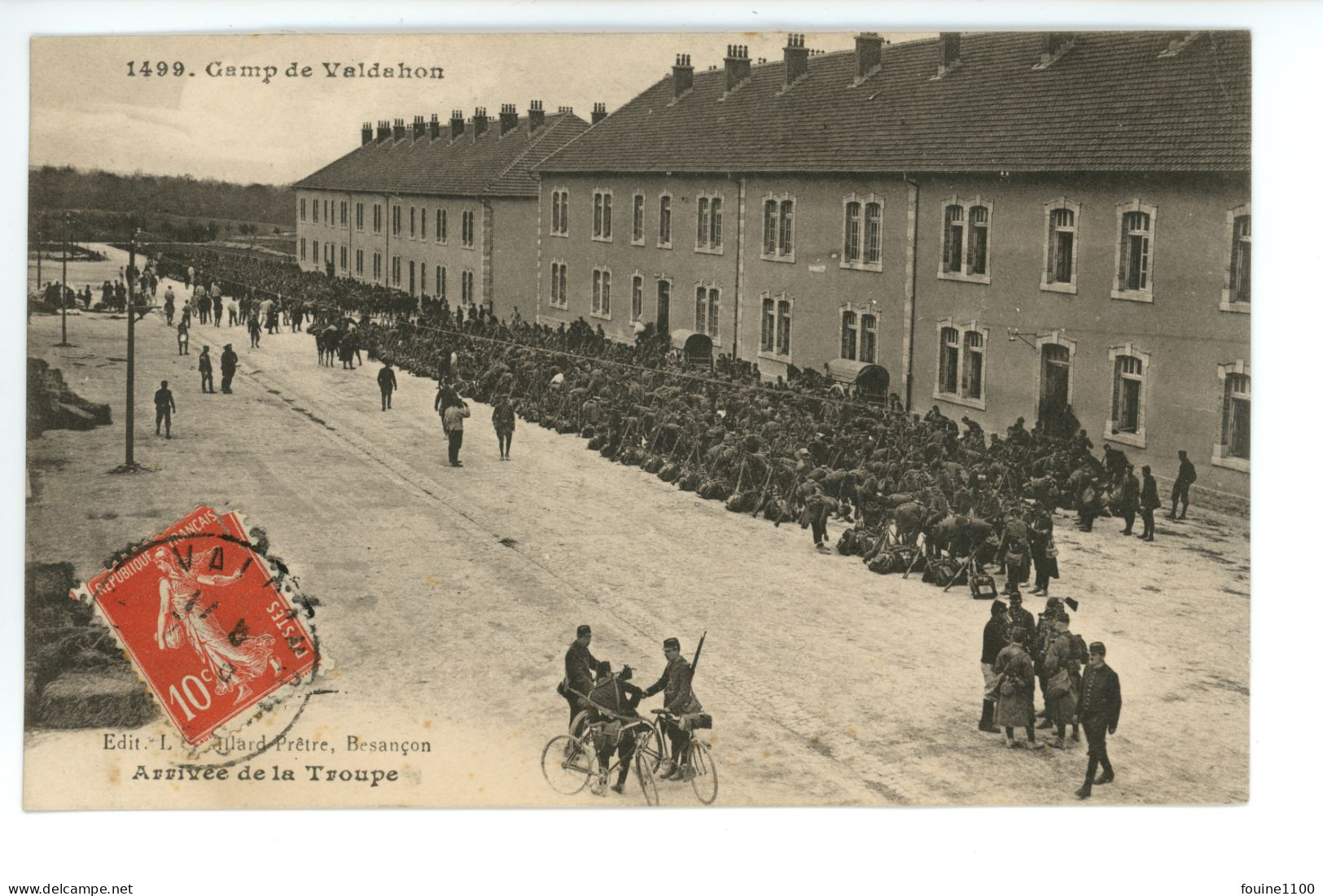 CAMP DE VALDAHON L' Arrivée De La Troupe ( Militaire ) - Other & Unclassified