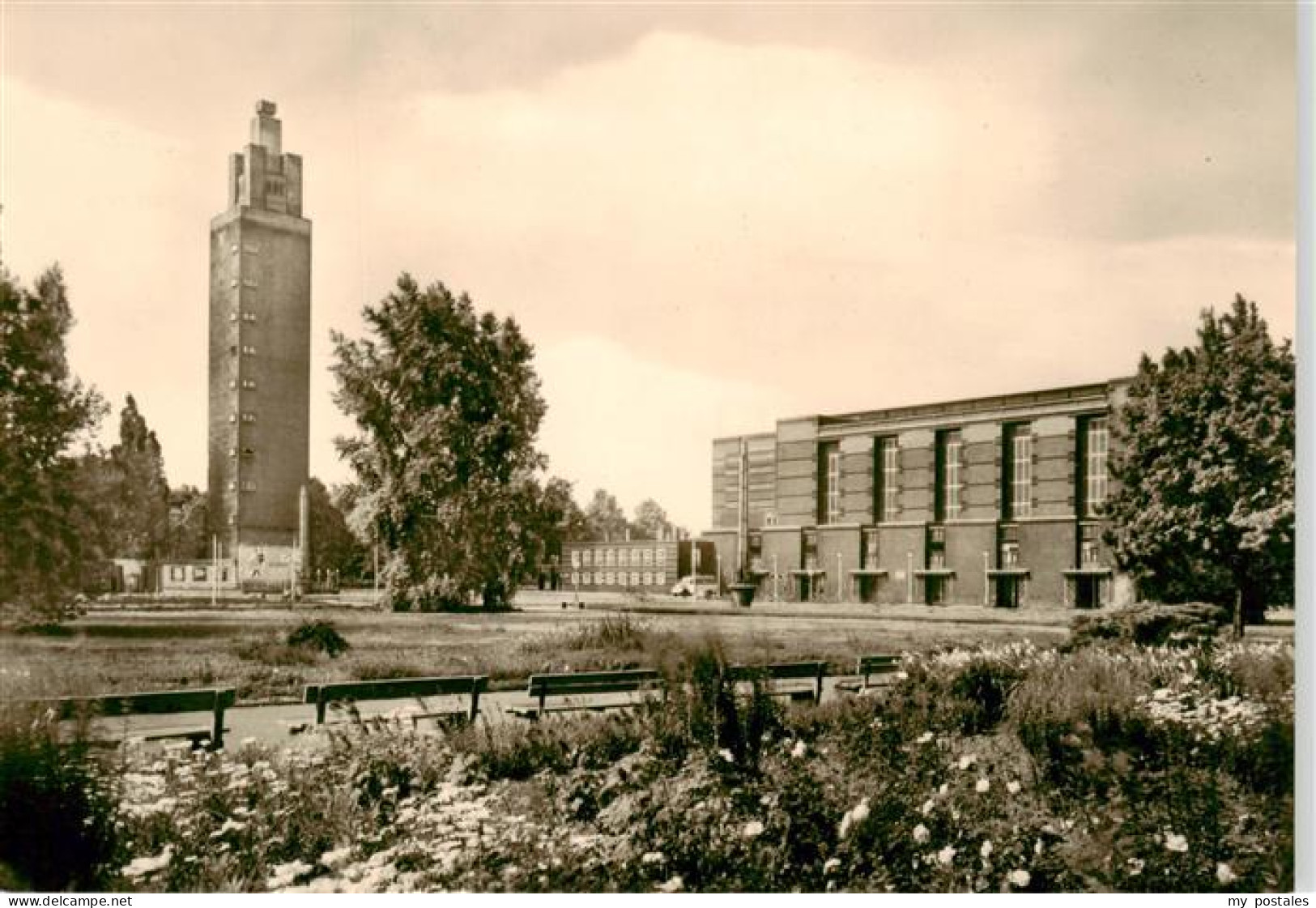 73899278 Magdeburg Aussichtsturm Stadthalle Im Kulturpark Rotehorn Magdeburg - Magdeburg