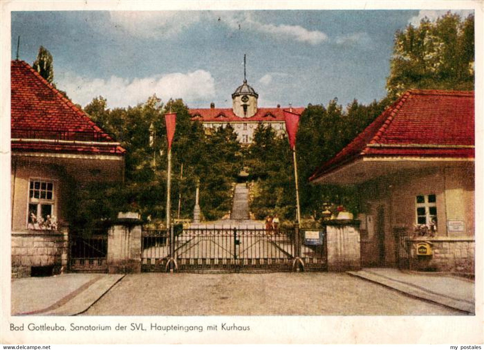 73899274 Bad Gottleuba-Berggiesshuebel Sanatorium Der SVL Haupteingang Mit Kurha - Bad Gottleuba-Berggiesshuebel