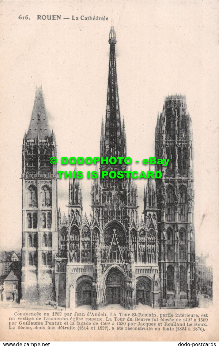 R495547 Rouen. La Cathedrale. E. Le Deley - World