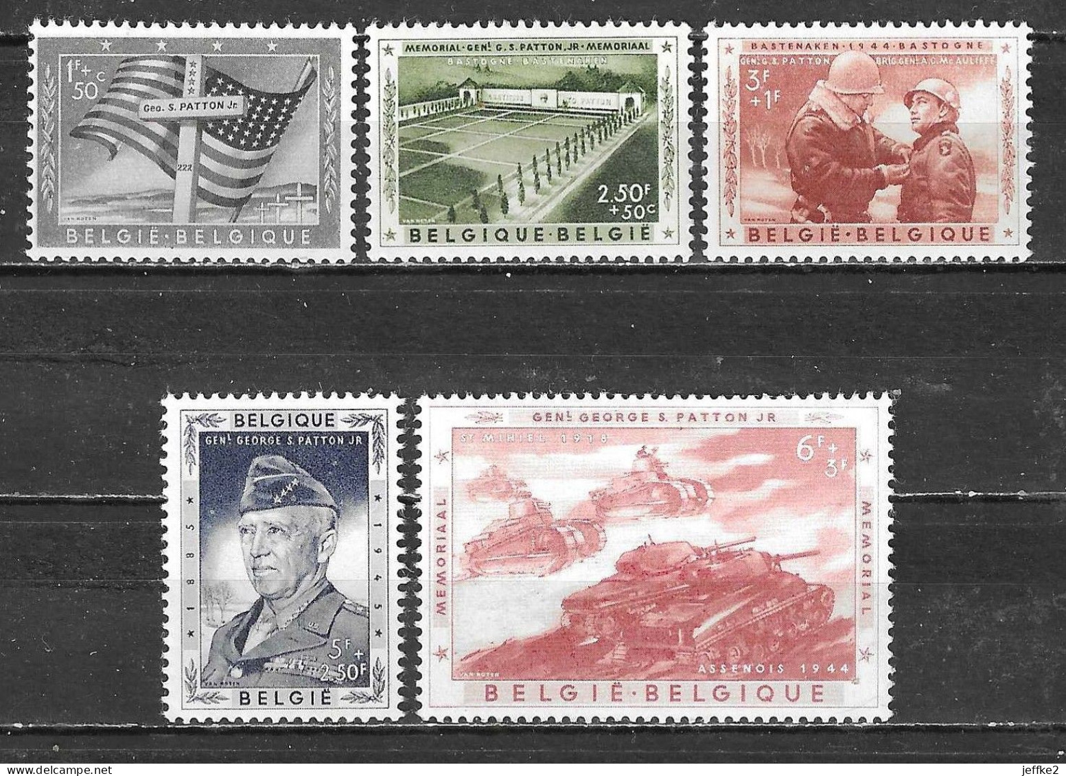 1032/36**  Bataille Des Ardennes - Général Patton - Série Complète - MNH** - LOOK!!!! - Neufs