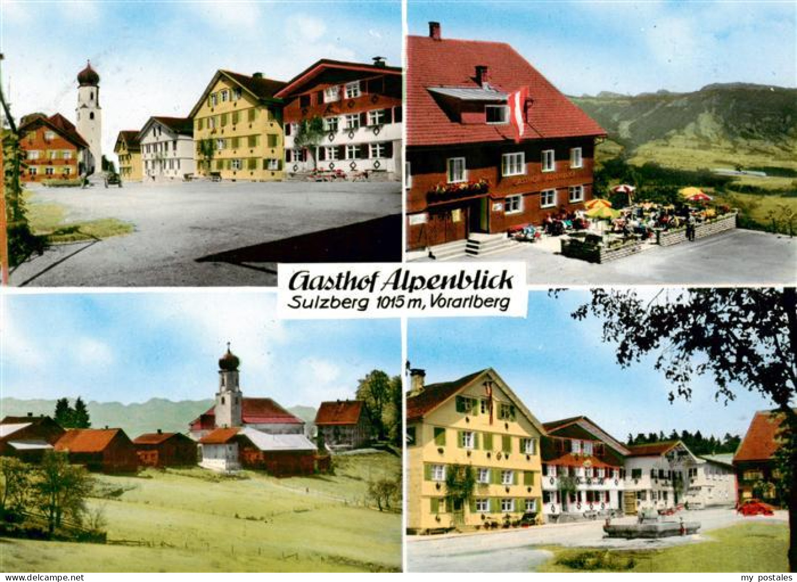 73899197 Sulzberg Vorarlberg AT Gasthof Alpenblick Motiv Mit Kirche  - Altri & Non Classificati