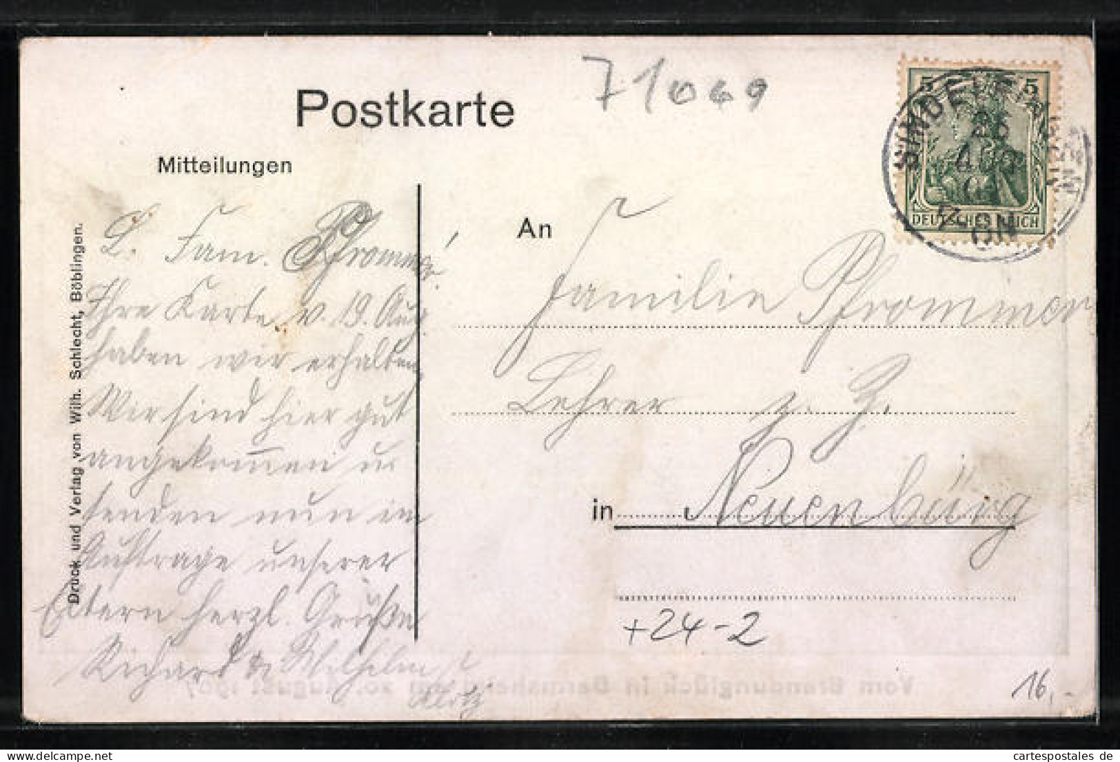 AK Darmsheim, Brandunglück 1907, Zerstörtes Gebäude  - Catastrophes