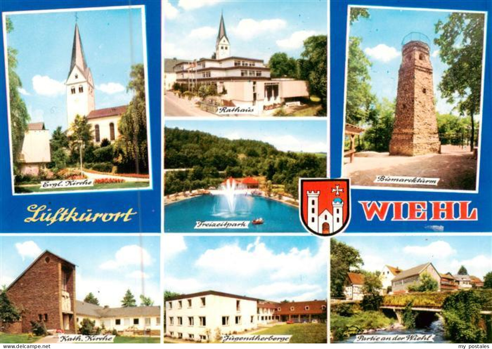 73894982 Wiehl Oberbergischer Kreis Ev Kirche Rathaus Freizeitpark Bismarckturm  - Wiehl