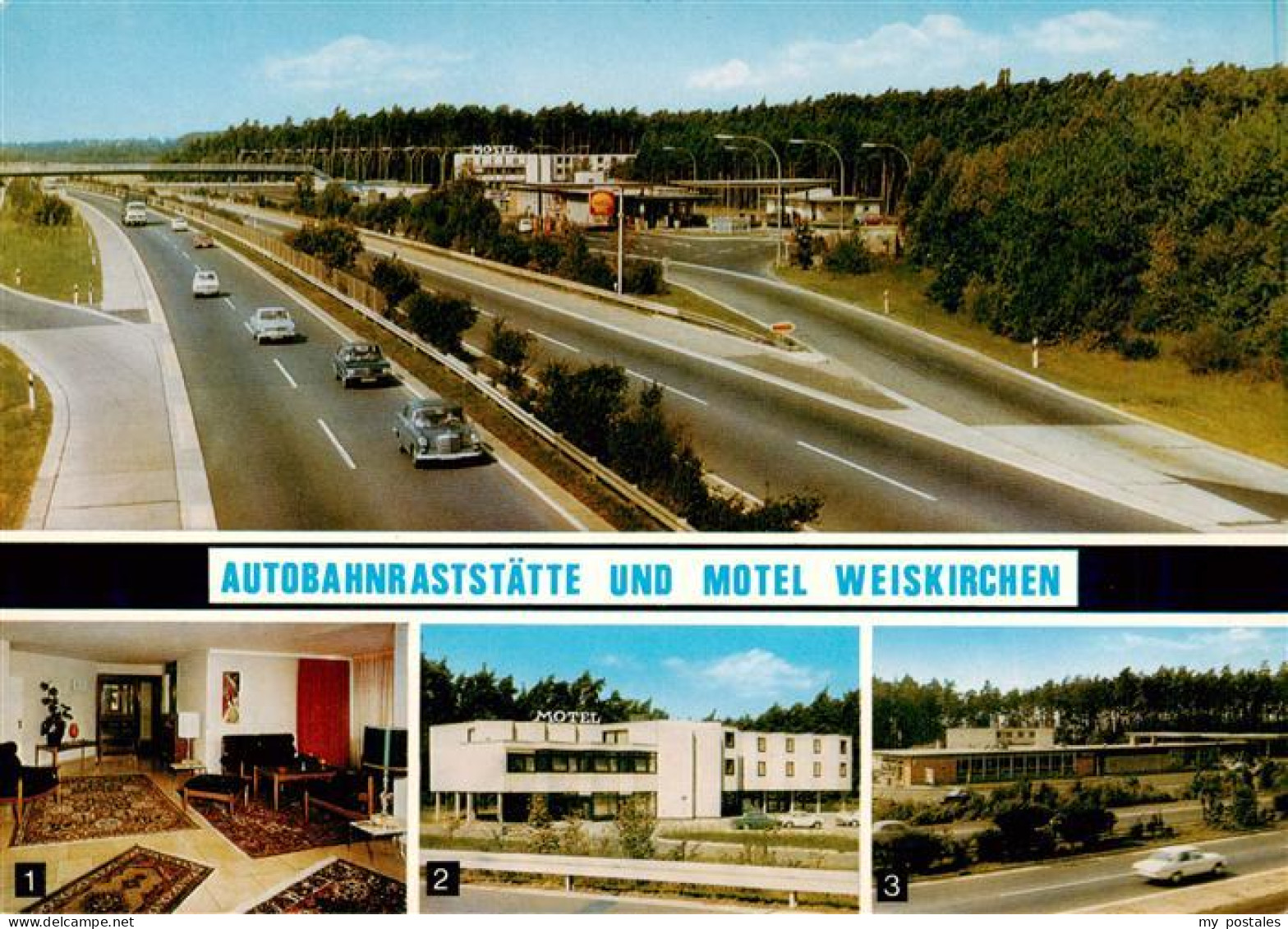 73894886 Weiskirchen Offenbach Main BAB Raststaette Und Motel Empfangshalle Mote - Rodgau