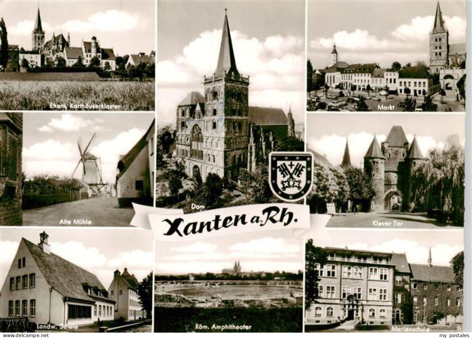 73894863 Xanten Ehem Karthaeuserkloster Alte Muehle Dom Markt Klever Tor Landw S - Xanten