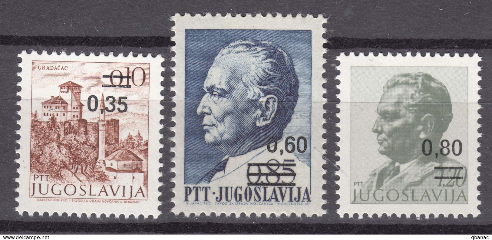 Yugoslavia Republic 1978 Mi#1755-1757 Mint Never Hinged - Unused Stamps