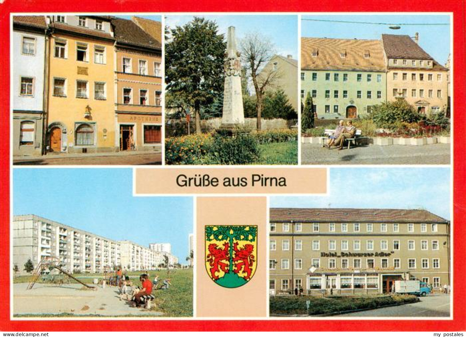 73894842 Pirna Elbe Haus Des Th Jacobaer Postmeilensaeule Markt Pirna Sonnenstei - Pirna