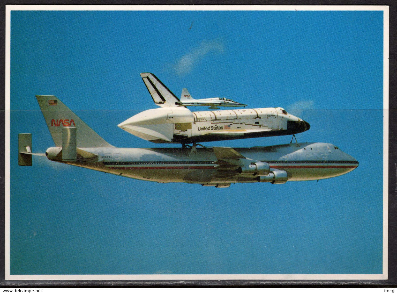 Florida, Cape Kennedy, Shuttle On Back Of Boeing 747, Unused - Autres & Non Classés