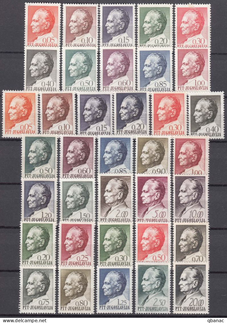 Yugoslavia Republic 1967/1968 Tito 3 Sets Mi#1206-1215 Mi#1232-1247 Mi#1280-1289 Mint Never Hinged - Nuevos