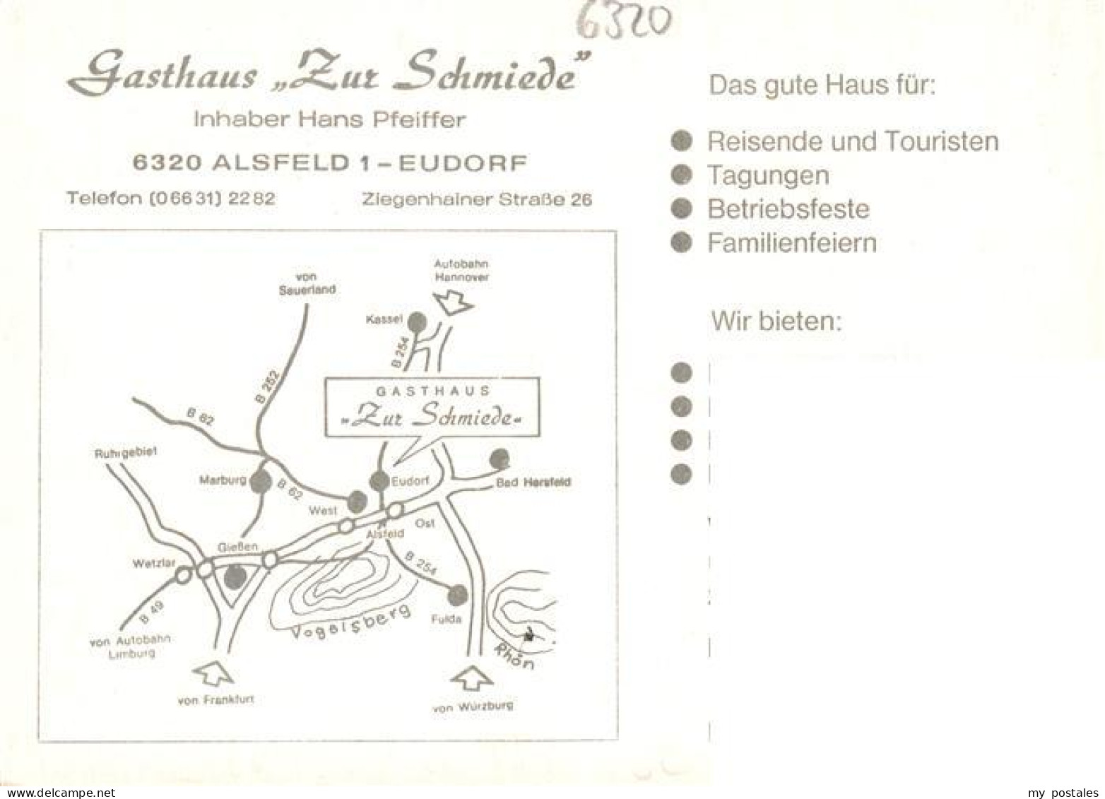 73894358 Eudorf Gasthaus Zur Schmiede Bar Speisesaal Gaestezimmer Kegelbahn Eudo - Alsfeld