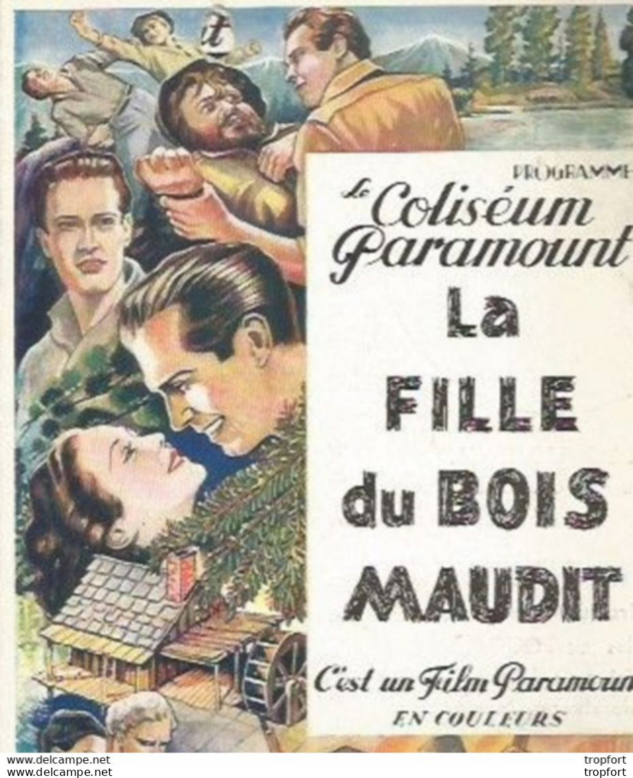 Bb // Vintage // Old French Movie Program Paramount 1936 / Programme Cinéma Sidney Henry FONDA Mac MURRAY - Programas