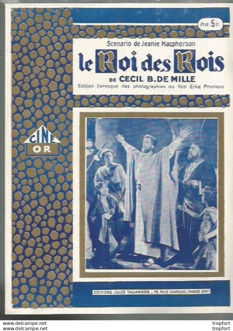 Bb // Vintage // Old French Movie Program / Programme Ciné OR // Le Roi Des Rois CECIL B.DE MILLE - Programas