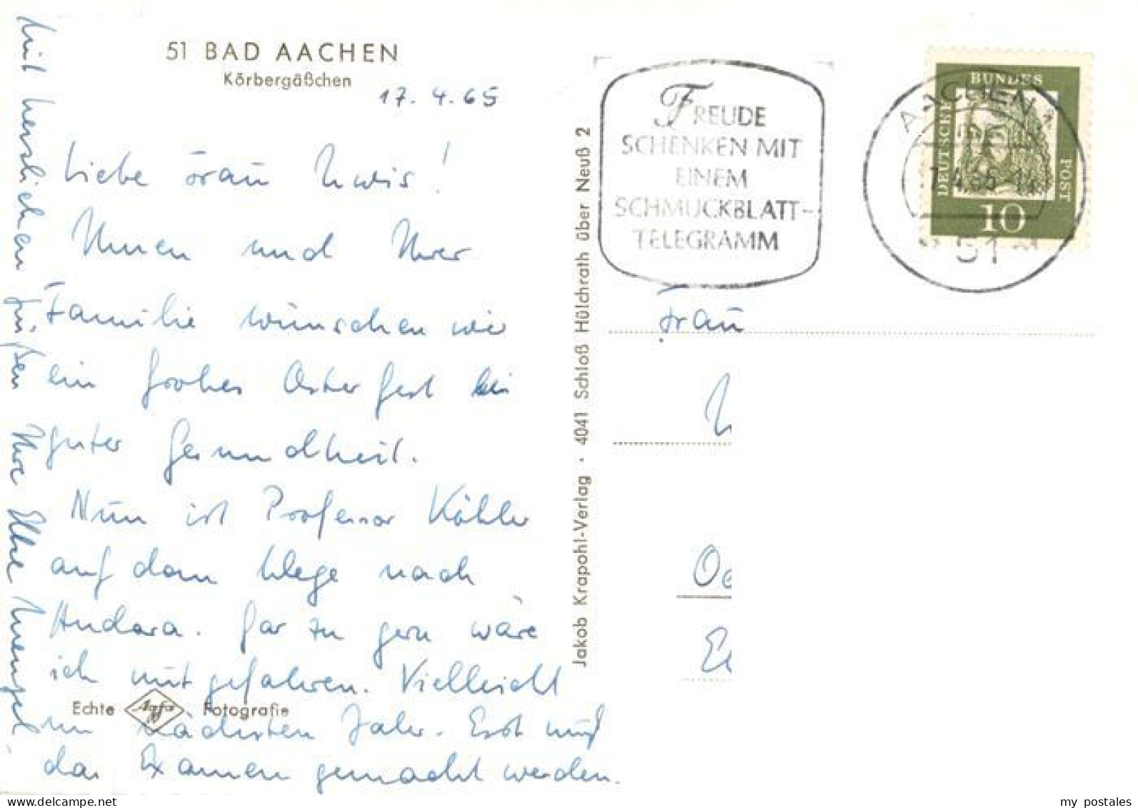 73894228 Bad Aachen Koerbergaesschen Altstadt Bad Aachen - Aachen