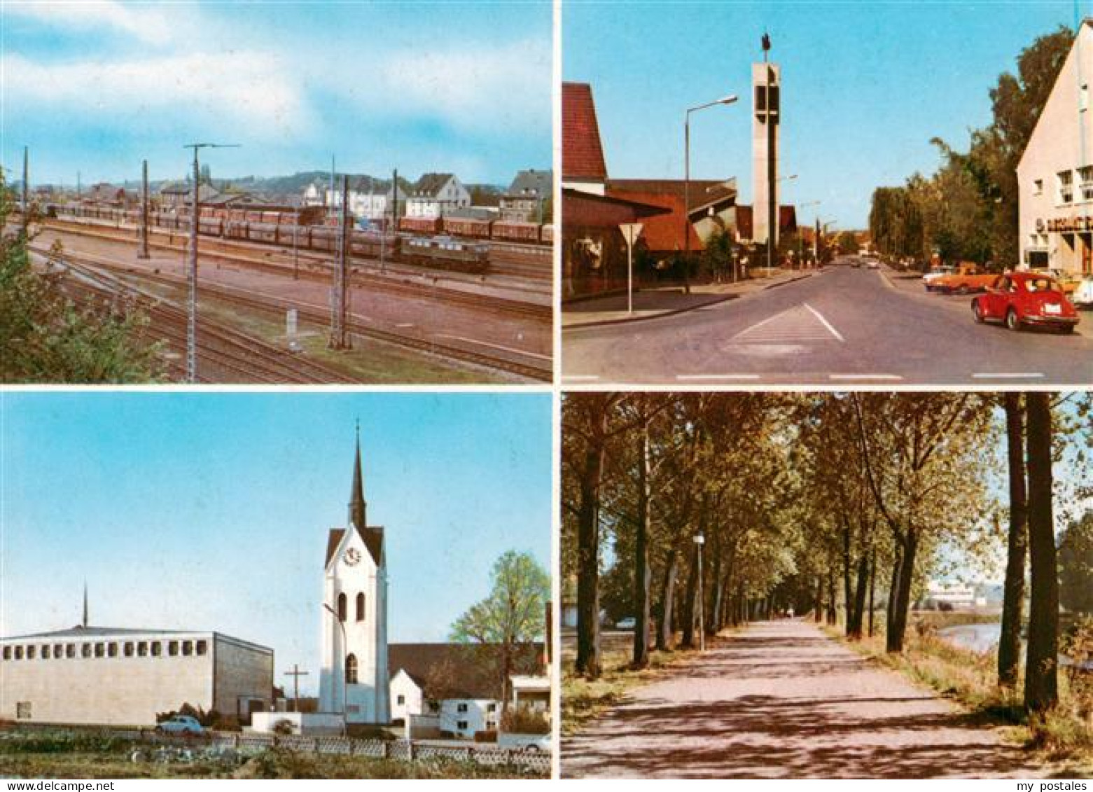 73894204 Loehne Detmold Bundesbahnhof Obernbeck Kirchen Werrepromenade  - Herford