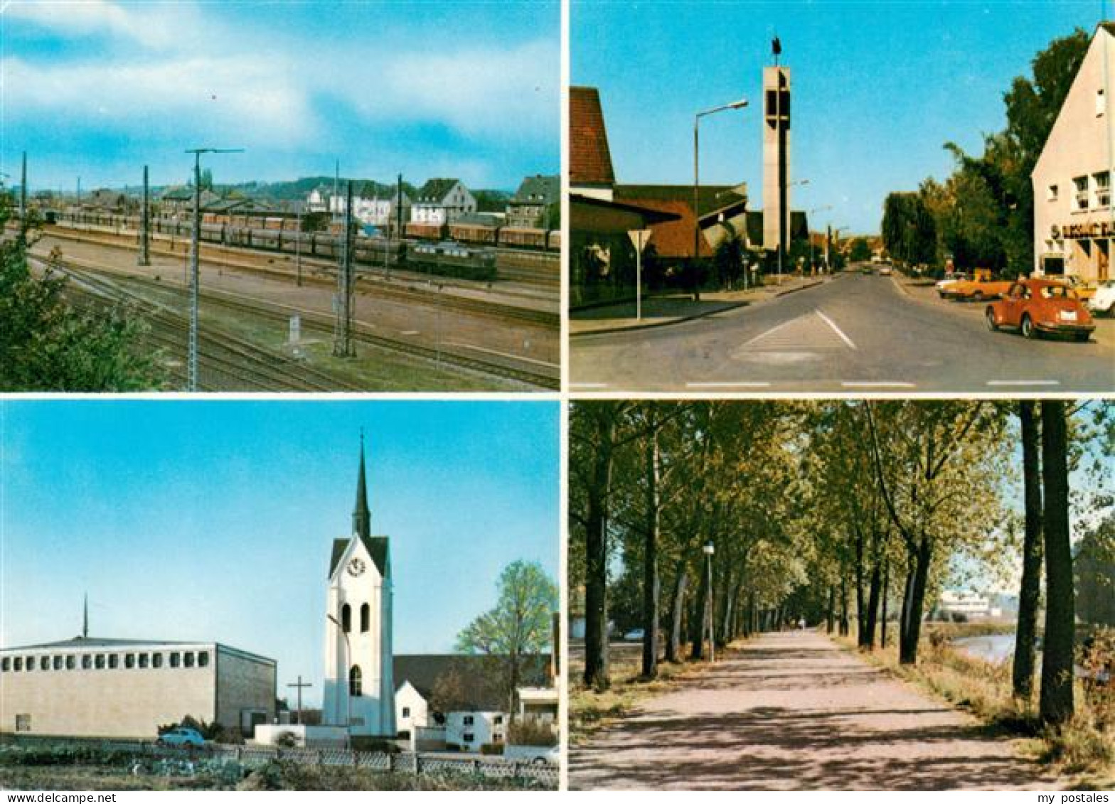 73894203 Loehne Detmold Bundesbahnhof Obernbeck Kirchen Werrepromenade  - Herford