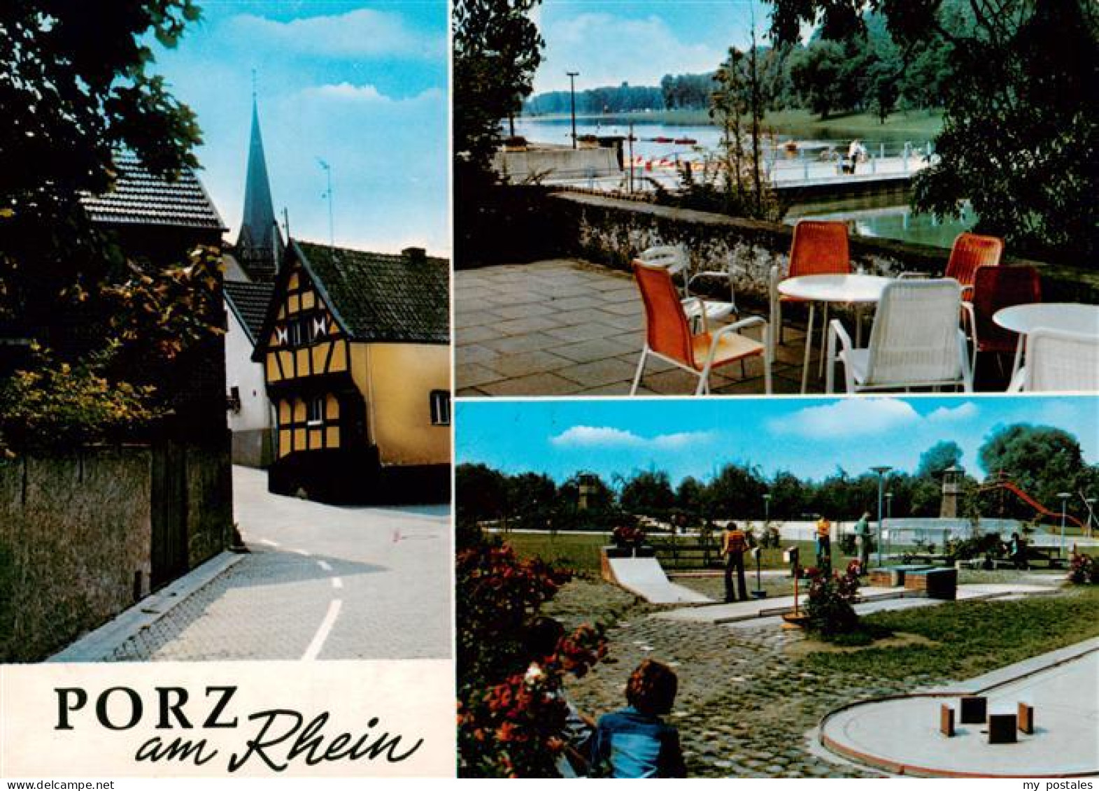 73894180 Porz Koeln Rhein Zentrum Gasse Minigolf Restaurant Cafe Am Wasser - Koeln