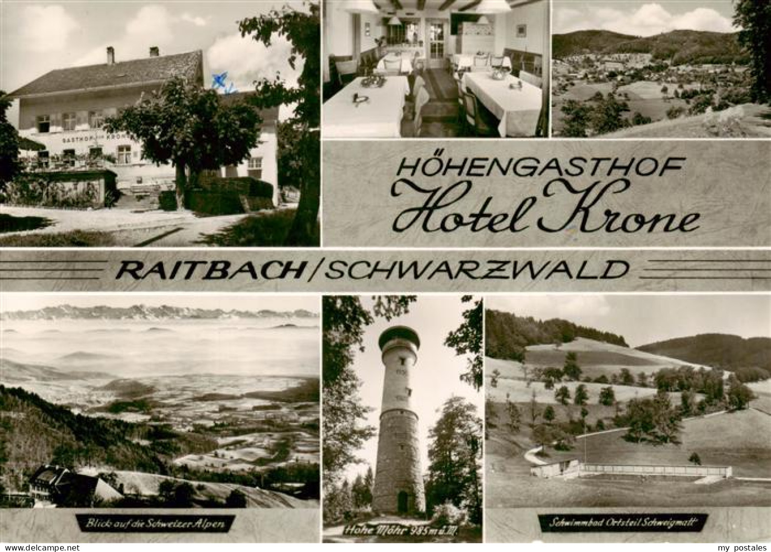 73894157 Raitbach Schopfheim Hoehengasthof Hotel Krone Hohe Moehr Aussichtsturm  - Schopfheim