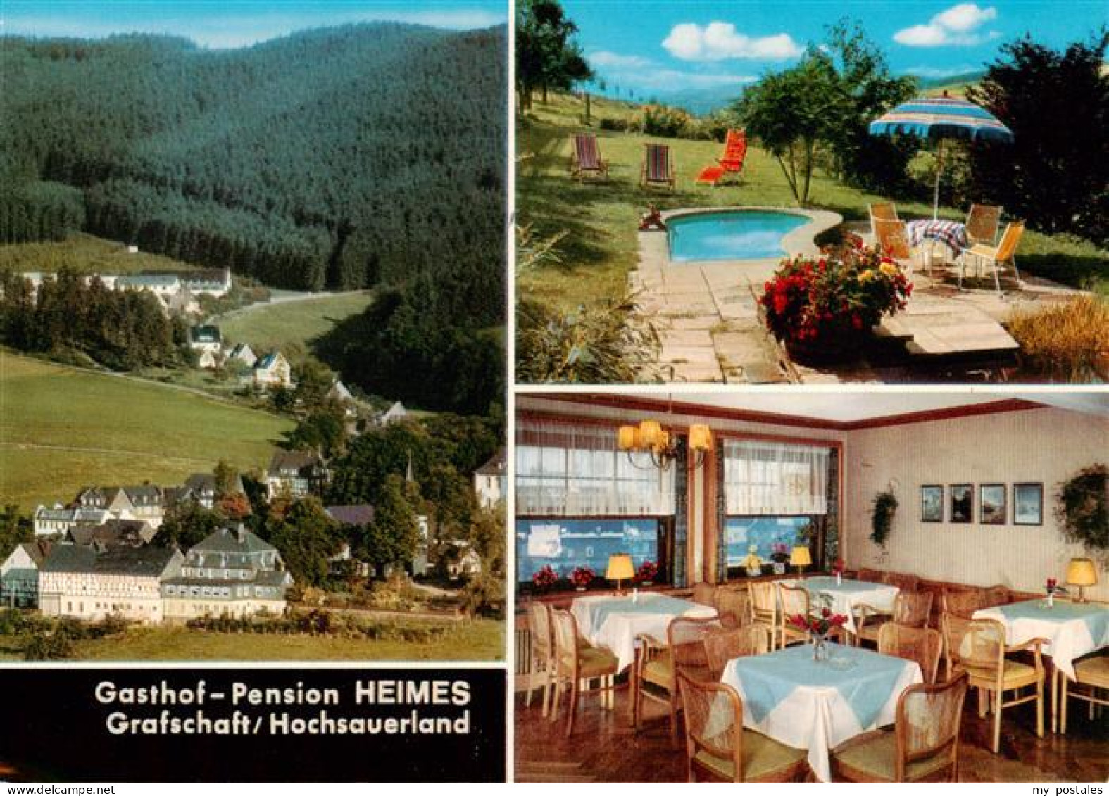 73894103 Grafschaft Sauerland Gasthof Pension Heimes Gastraum Pool Grafschaft Sa - Schmallenberg