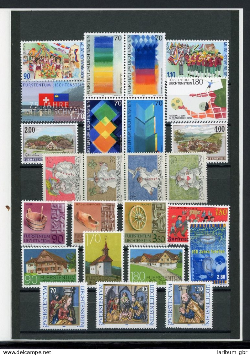 Liechtenstein Jahresmappe 1998 Postfrisch #JB446 - Otros & Sin Clasificación