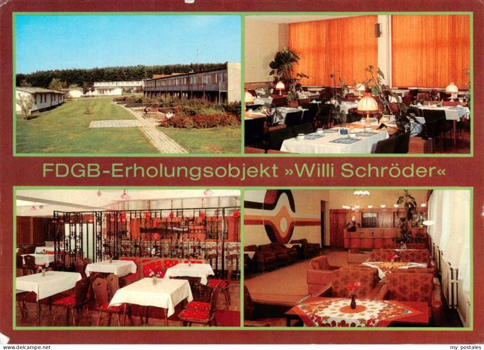 73893943 Klein Labenz FDGB Erholungsobjekt Willi Schroeder Speisesaal Bar Empfan - Sonstige & Ohne Zuordnung