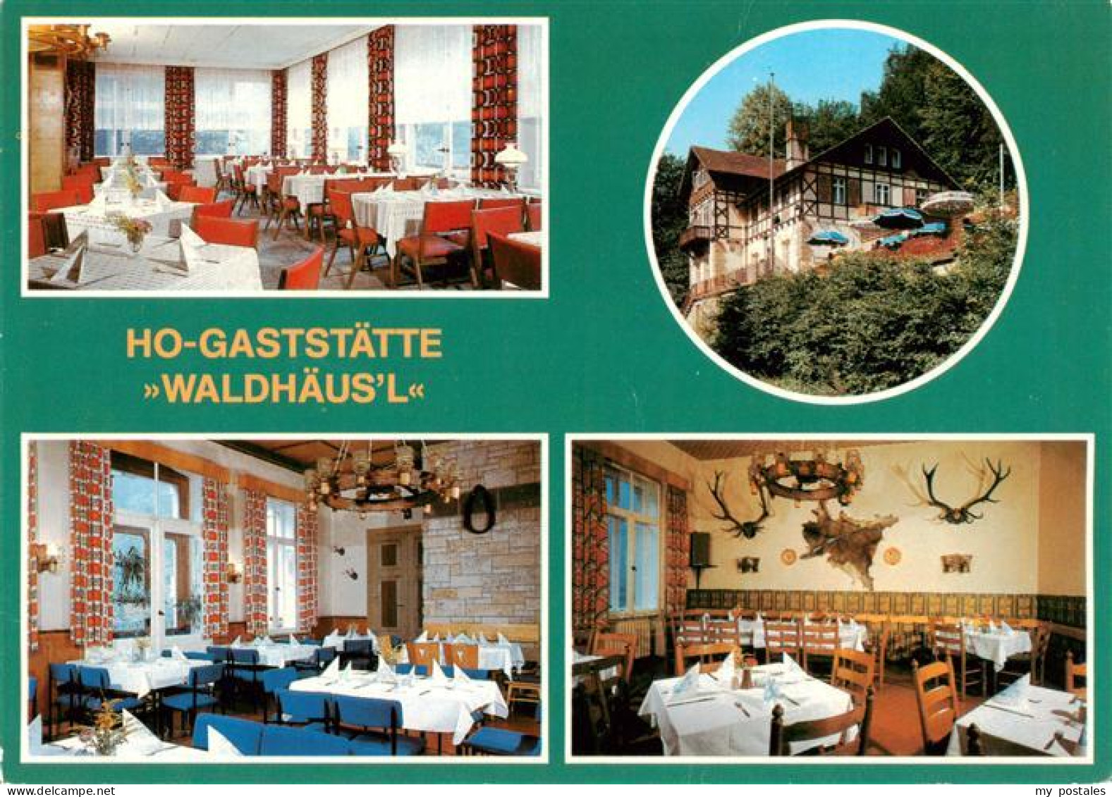 73893940 Bad Schandau HO Gaststaette Waldhaeusl Gastraum Baude Jagdzimmer Bad Sc - Bad Schandau