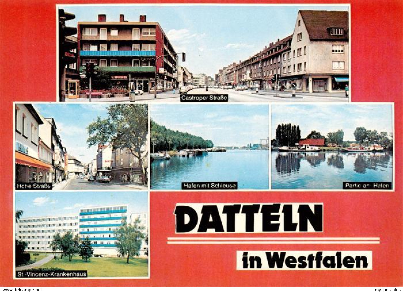 73893622 Datteln Castroper Strasse Hohe Strasse Hafen Schleuse Partie Am Hafen S - Datteln