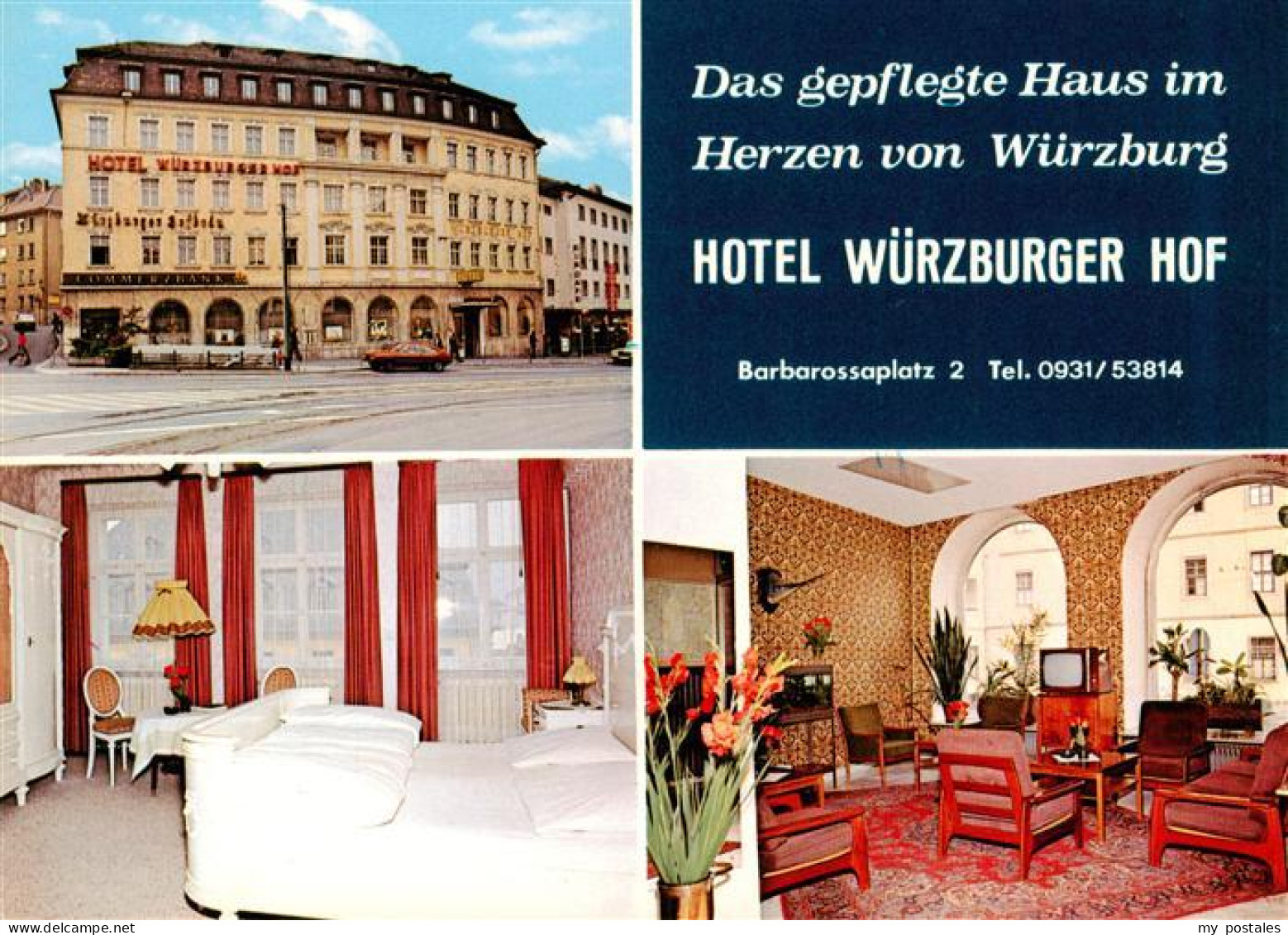 73893546 Wuerzburg Bayern Hotel Wuerzburger Hof Gastraum Gaestezimmer  - Wuerzburg