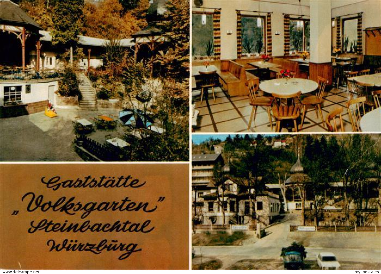 73893545 Wuerzburg Bayern Gaststaette Volksgarten Steinbachtal Gaststube Garten  - Wuerzburg