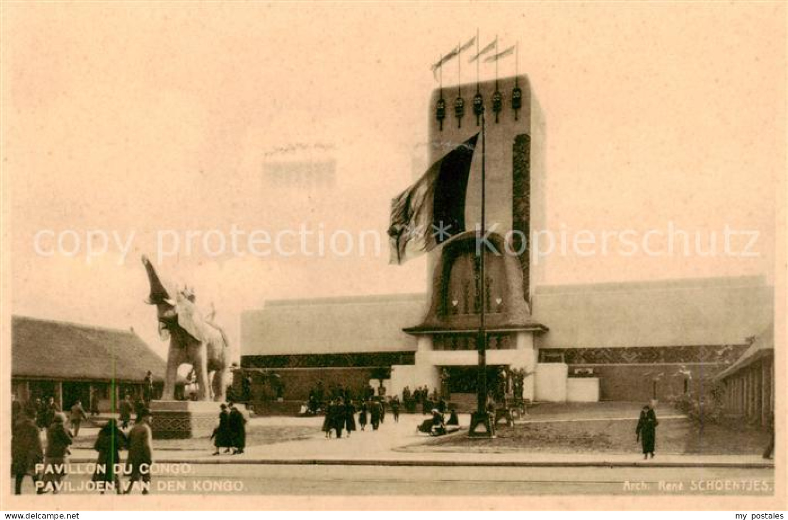 73893391 Exposition Bruxelles 1935 Pavillon Du Congo Exposition Bruxelles 1935 - Andere & Zonder Classificatie