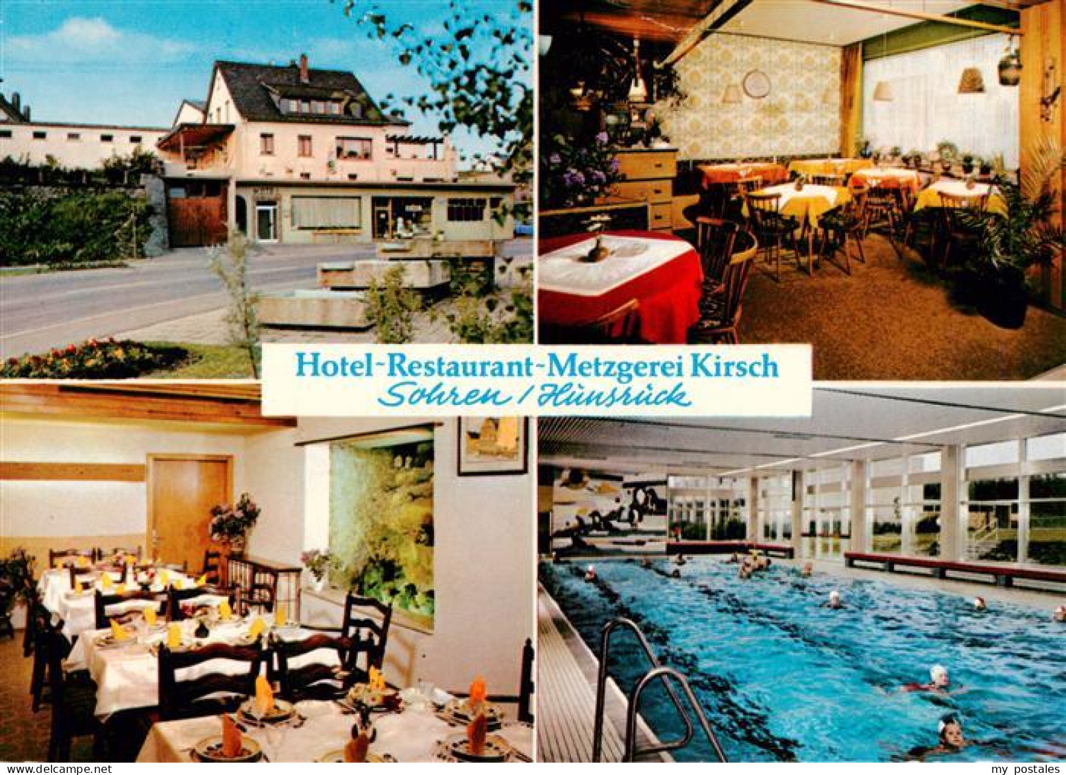 73893164 Sohren Hotel Restaurant Metzgerei Kirsch Gastraeume Hallenbad Sohren - Sonstige & Ohne Zuordnung