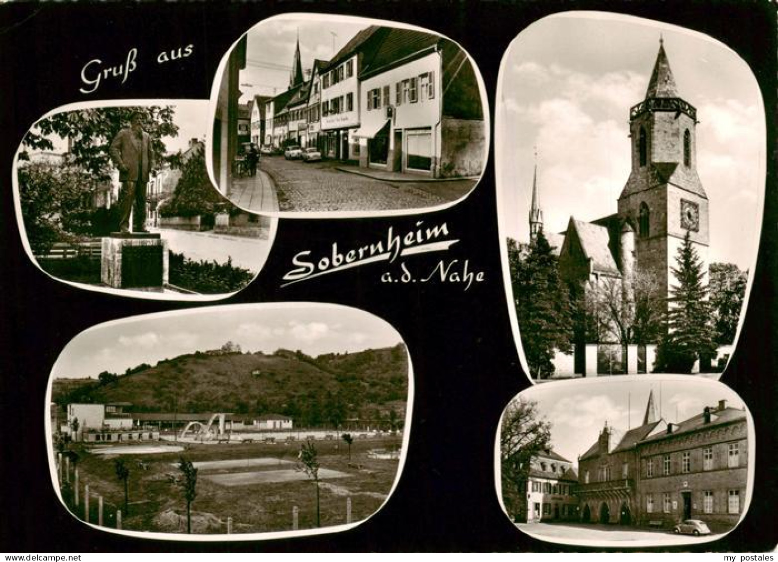 73893126 Sobernheim Bad Denkmal Strassenpartie Schwimmbad Kirche Schloss Sobernh - Bad Sobernheim