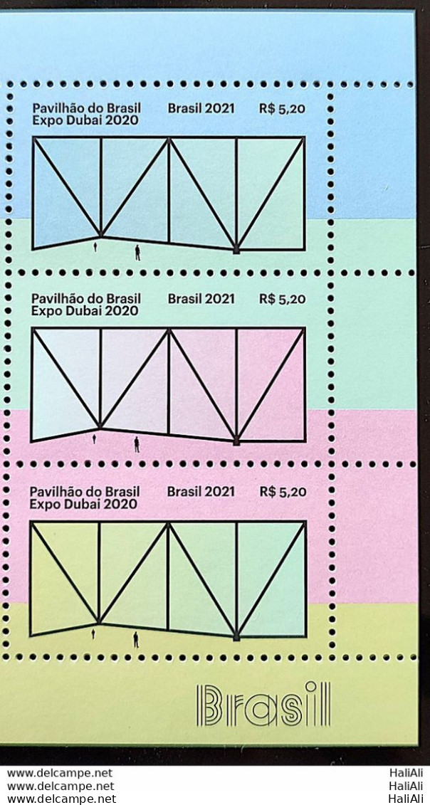 C 4021 Brazil Stamp The Brazil Pavilion At Expo Dubai 2021 Vignette Brasil - Nuovi