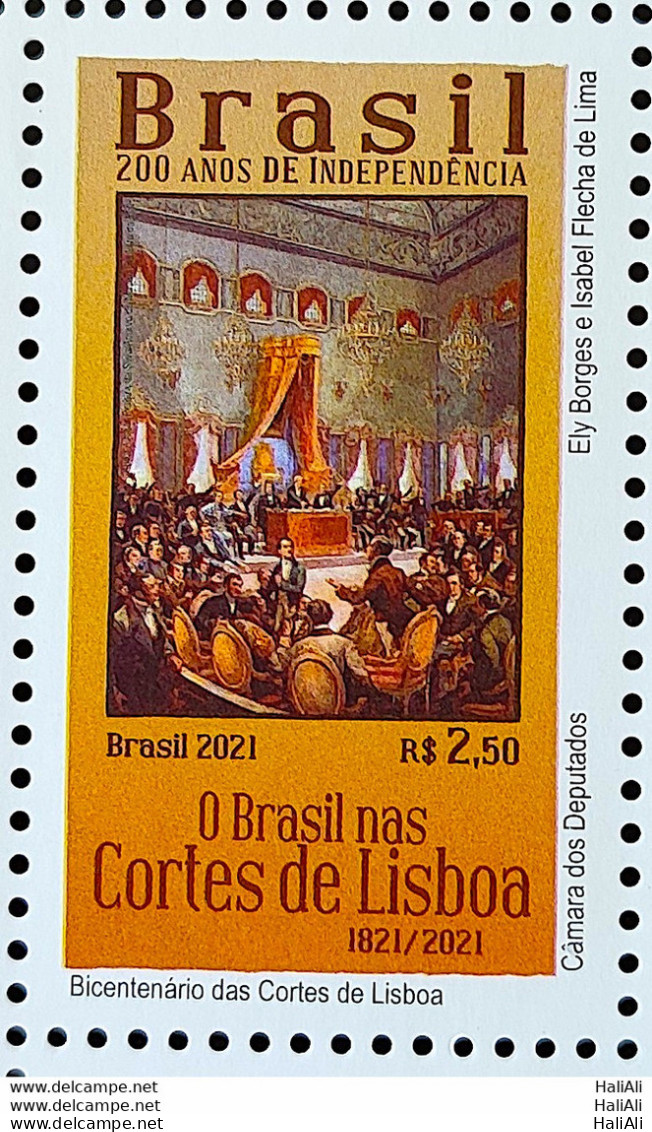 C 4002 Brazil Stamp Portugal 200 Years Of Lisbon Courts 2021 - Ongebruikt