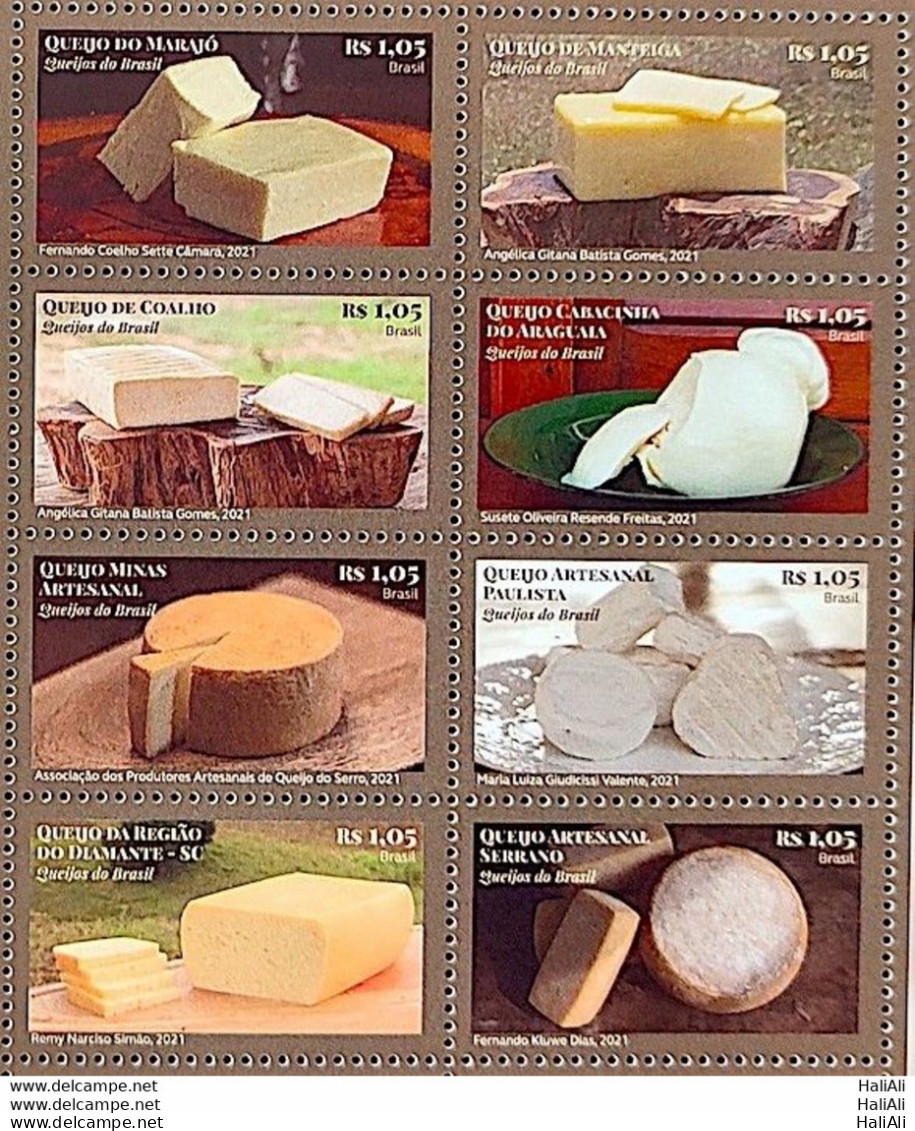 C 3993 Brazil Stamp Brazilian Cheese 2021 - Ungebraucht