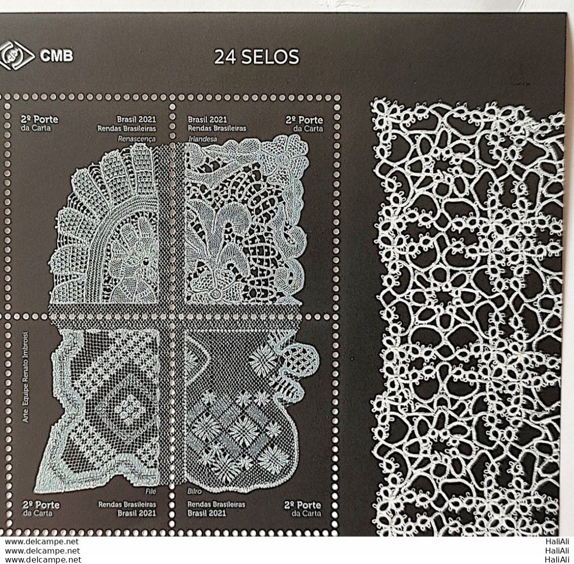 C 3989 Brazil Stamp Brazilian Lace 2021 Vignette Superior - Neufs