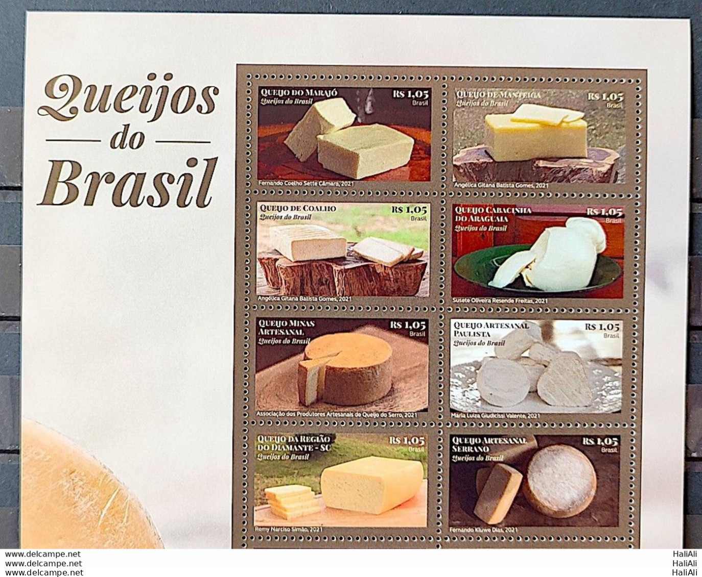 C 3993 Brazil Stamp Brazilian Cheese 2021 Vignette Superior - Unused Stamps