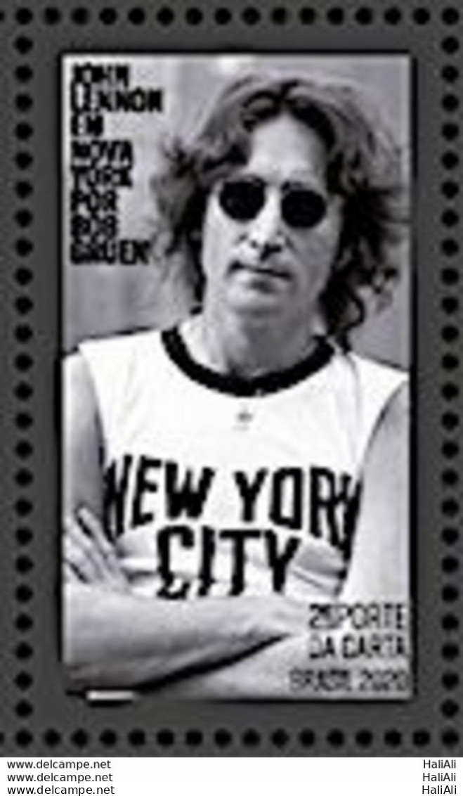 C 3982 Brazil Stamp John Lennon 2021 MIS 50 BOB GRUEN - Ongebruikt