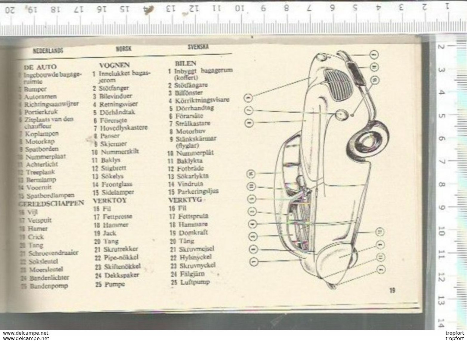 FA / SUPERBE GUIDE De CONVERSATION B.P  CONDEISSAT Instituteur  Voiture AUTOMOBILE Auto - Werbung