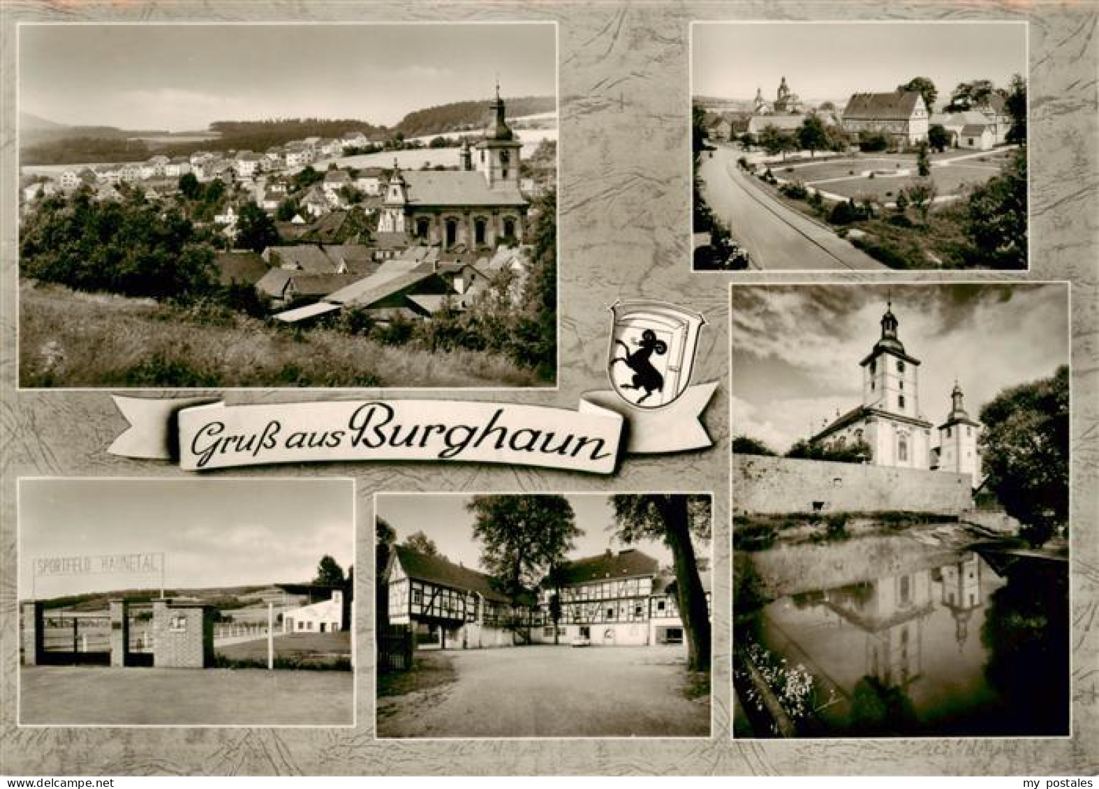 73893061 Burghaun Panorama Teilansicht Schloss Sportfeld Burghaun - Other & Unclassified