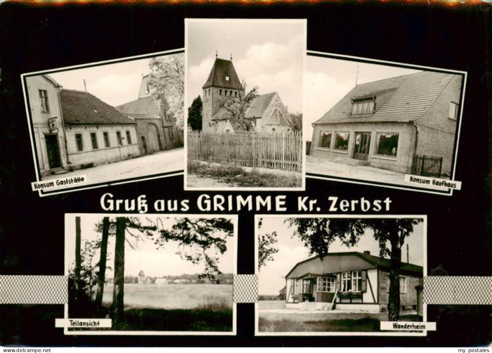 73893060 Grimme Zerbst Konsum Gaststaette Konsum Kaufhaus Teilansicht Wanderheim - Altri & Non Classificati