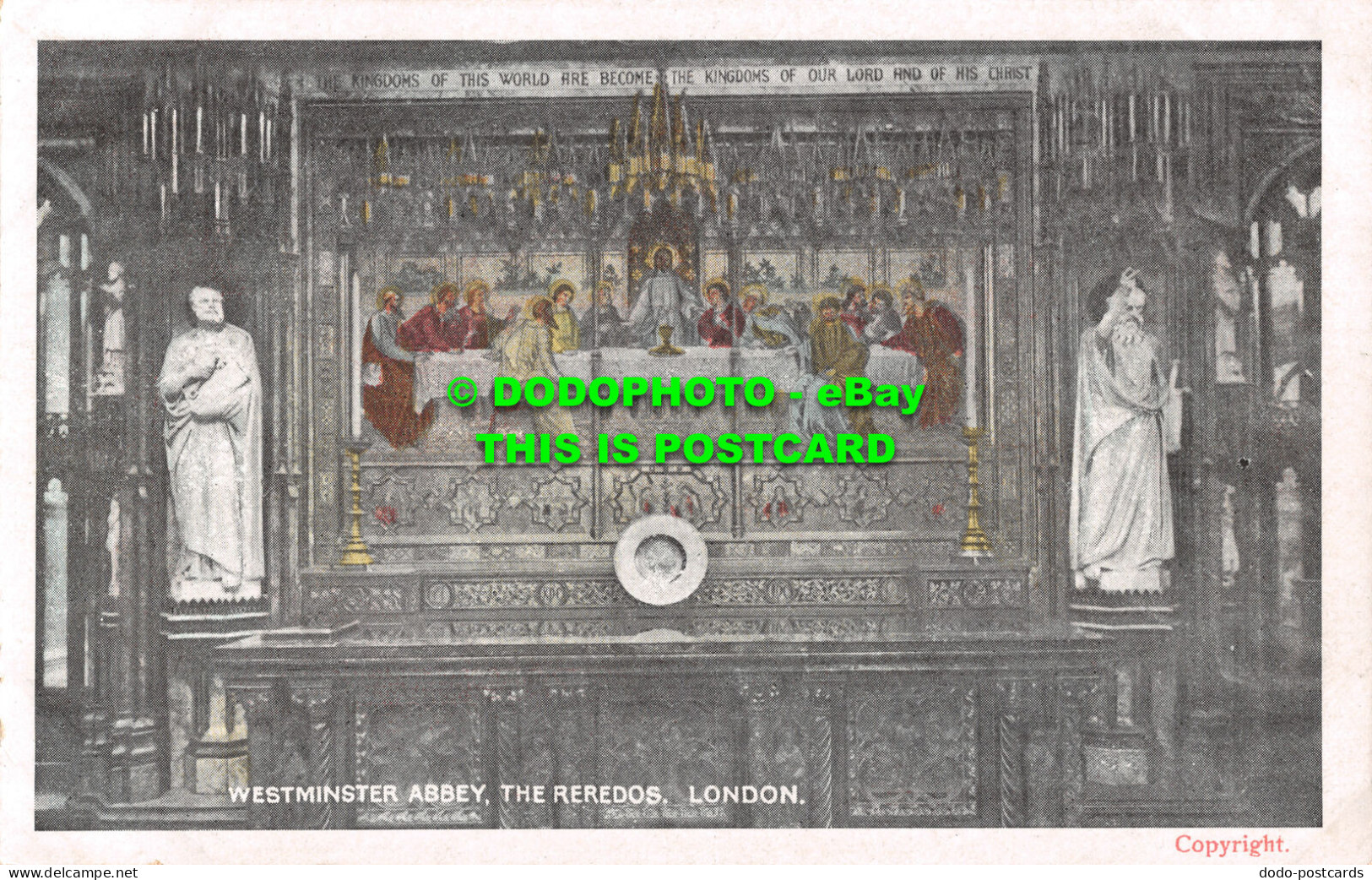 R495974 London. Westminster Abbey. The Reredos. D. And D. G - Autres & Non Classés