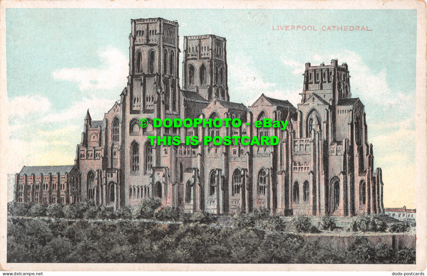 R495976 Liverpool Cathedral. D. And D. G. Postcard - Monde