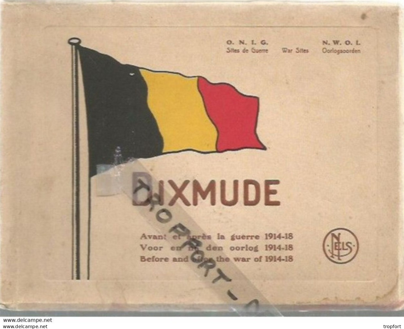 EE / Mapje Met 20 Postkaarten Dixmude Diksmuide CARNET DE 20 CPA DIXMUDE AVANT GUERRE APRES GUERRE 1914 1918 - Collezioni E Lotti