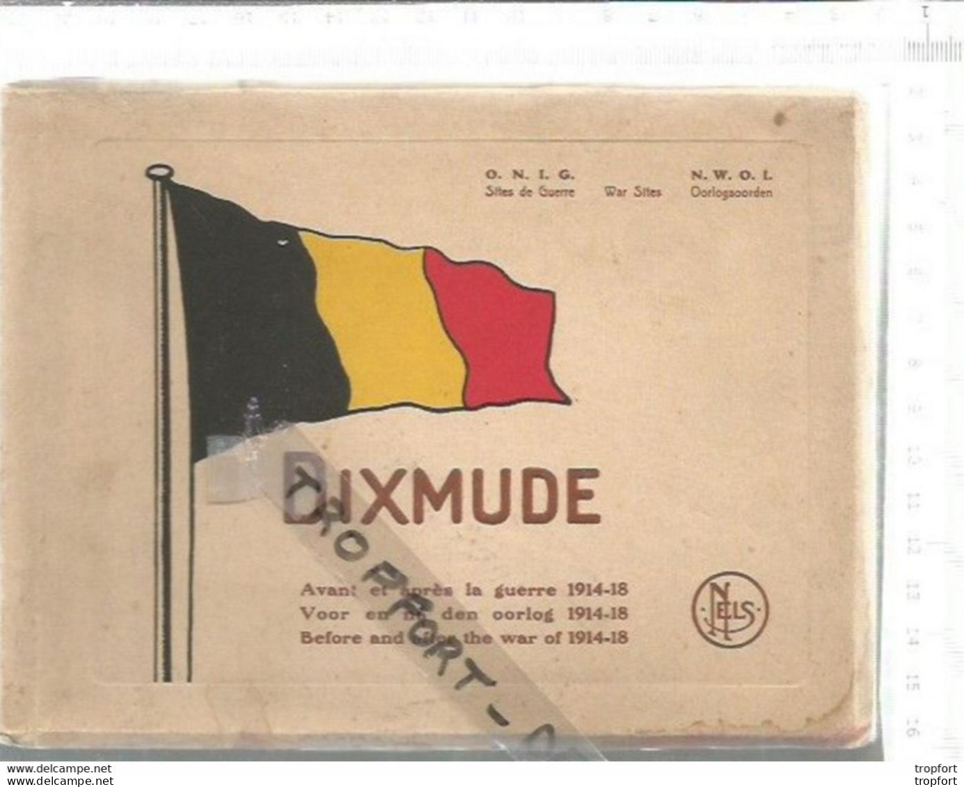 EE / Mapje Met 20 Postkaarten Dixmude Diksmuide CARNET DE 20 CPA DIXMUDE AVANT GUERRE APRES GUERRE 1914 1918 - Collezioni E Lotti