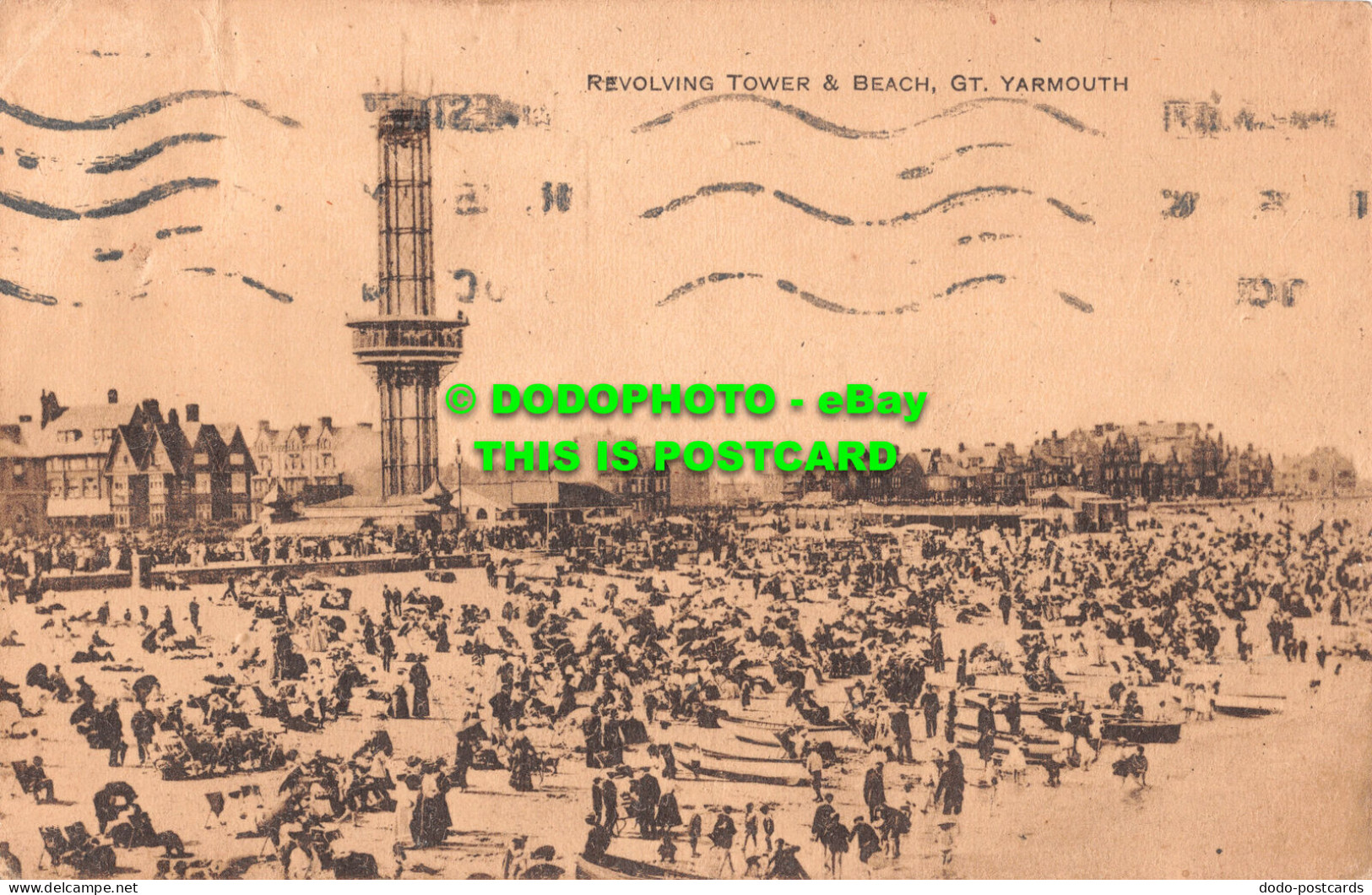 R495991 Gt. Yarmouth. Revolving Tower And Beach. No. 4 - Monde