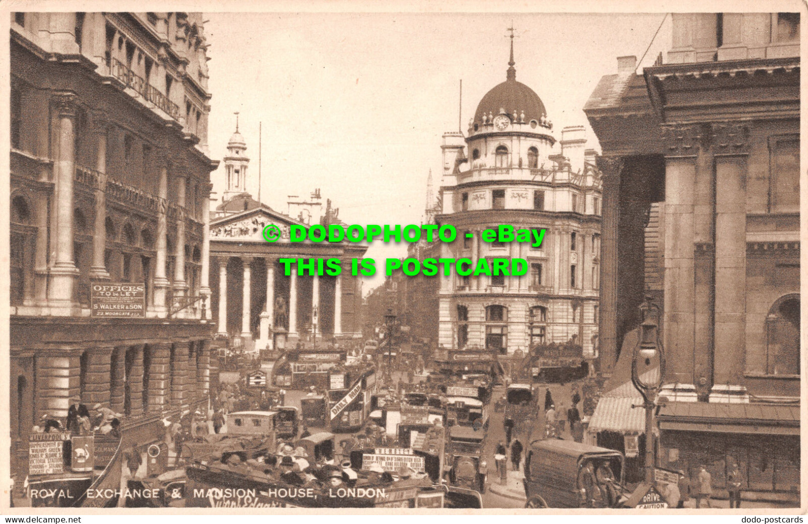R495994 London. Royal Exchange And Mansion House - Autres & Non Classés