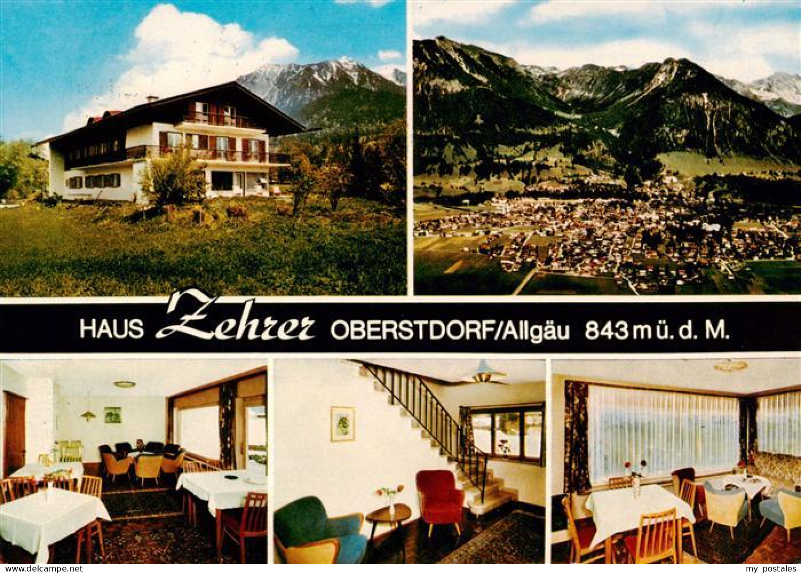 73893028 Oberstdorf Sanatorium Haus Zehrer Gastraeume Panorama Oberstdorf - Oberstdorf